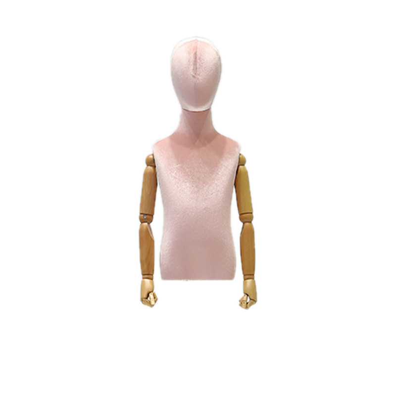 Verticale Colorato Mezzo Corpo Maschio Manichino Tessuto di lino per l'esposizione di abiti